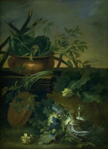 Stilleben. Grønnsaker av Jean Baptiste Gaijot Dubuisson
