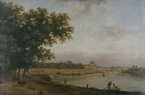 Tuileriene og Pont Royal av Jean Baptiste Genillion