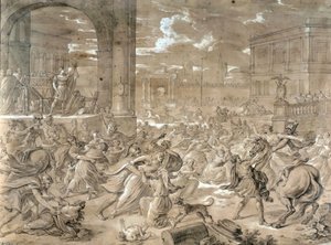 Abduction of the Sabines (olje på lerret) av Jean Baptiste Giry