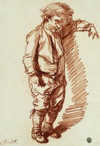En liten gutt står, av Jean Baptiste Greuze