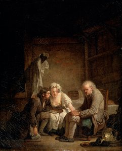 Blind mann bedratt, c1755 av Jean Baptiste Greuze