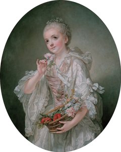 Portrett av Madeleine Barberie de Courteilles av Jean-Baptiste Greuze
