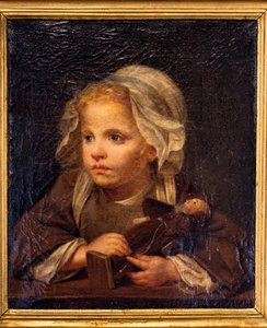 Jente med kapusiner av Jean Baptiste Greuze