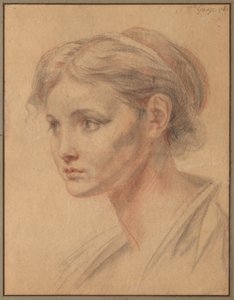 Hodet til en jente, 1763. av Jean Baptiste Greuze