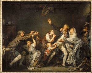 Der väterliche Fluch von Jean-Baptiste Greuze