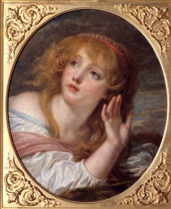 La overraskelse Maleri av Jean Baptiste Greuze (1725-1805) 1700-talls søn. 0,47x0,38 m Chantilly, Musee Conde av Jean Baptiste Greuze