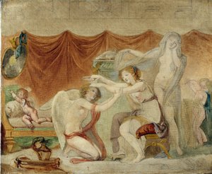 Psyken som kroner kjærligheten av Jean Baptiste Greuze