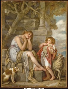 l "Agneau Cheri, 1780-tallet av Jean Baptiste Greuze