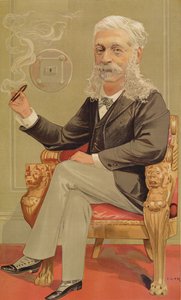 Baron Alphonse de Rothschild, illustrasjon fra Vanity Fair, 1894 farge litho