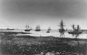 Krim-krigen, fransk skvadron, inntreden i havnen, 1855