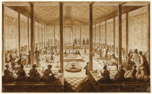 Orientalsk bankettscene av Jean Baptiste Hilaire