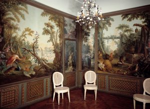 Innvendig utsikt over Salon dearteau realisert av Jean Baptiste Huet (1745-1811) av Jean Baptiste Huet