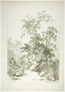 Plate seks av 38 fra Oeuvres de J. B. Huet av Jean Baptiste Huet