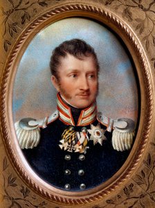 Fredrik Vilhelm III av Preussen - "" Portrett av Fredrik Vilhelm III av Preussen (1770-1840) Kongen av Preussen"" Maleri av døperen Johannes Isabey (1767-1855) 1800-tallet
