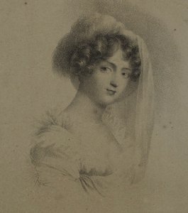 Mme. Horace Vernet av Jean Baptiste Isabey