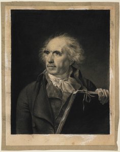 Portrett av Hubert Robert, ca. 1798-99 (svart og hvitt kritt) av Jean Baptiste Isabey