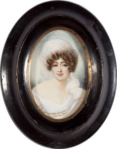 Portrett av Maria grevinne Walewska 1786-1817 av Jean Baptiste Isabey