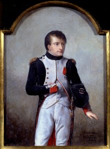 Portrett av Napoleon Bonaparte (1769-1821) første konsul i 1802 Maleri av Jean Baptiste Isabey (1767-1855) 1841, olje på elfenben