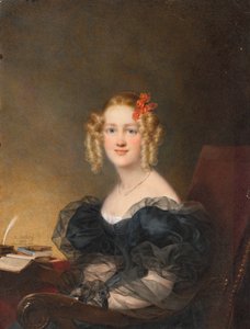 Portrett av en kvinne av Jean Baptiste Isabey