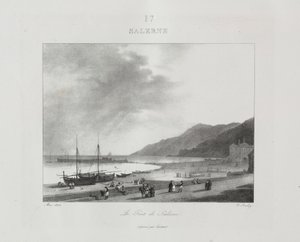 Călătorie în Italia în 1822 norvegiană av Jean Baptiste Isabey