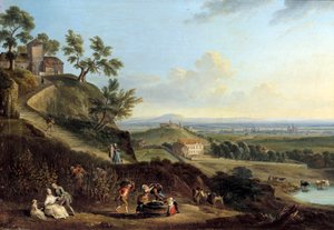 Landskapsmaleri av Jean Baptiste Lallemand (1710-1803) av Jean-Baptiste Lallemand