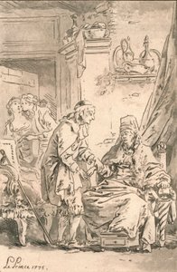 The Touch, 1775. av Jean Baptiste Le Prince