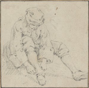 Bărbat trăgându-și Shoenorwegianul av Jean Baptiste Le Prince