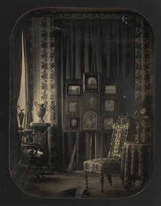 [The Salon of Baron Gros], 1850-57. av Jean Baptiste Louis Gros