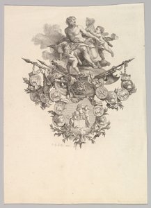 Vignette med Hefaistos og Putti, 1779. av Jean Baptiste Marie Huet