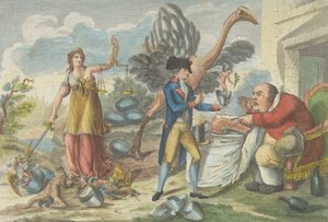 Den niende av Thermidor, eller den engelske overraskelsen..., 1795. av Jean Baptiste Marie Louvion