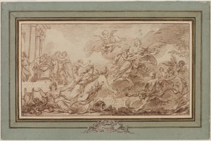 Boreas bortfører Oreithia, ca. 1755-1760.