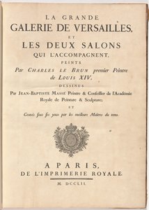 The Grand Gallery of Versailles, og de to medfølgende salongene (The Grand Gallery of Versailles og Two Accompanying Salons) av Jean Baptiste Masse