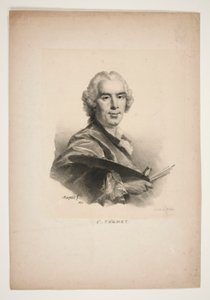 Portrett av Joseph Vernet av Jean Baptiste Mauzaisse