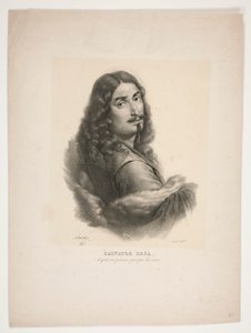 Portrett av Salvator Rosa av Jean Baptiste Mauzaisse