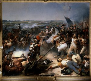 Slaget ved Fleurus 26. juni av Jean Baptiste Mauzaisse