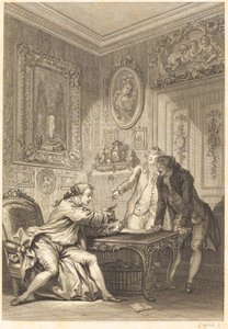 Det fortryllede snittet av Jean Baptiste Michel Dupreel after Jean Honoré Fragonard