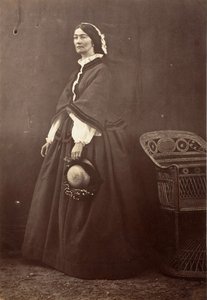 [Grevinnen Canning, Simla], 1861. av Jean Baptiste Oscar Mallitte