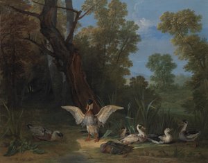 Ender hviler i solskinn, 1753. av Jean Baptiste Oudry