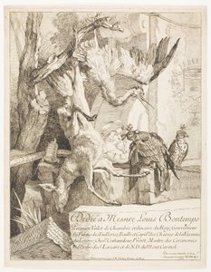 Fire jaktfag, nr. 1 av Jean Baptiste Oudry