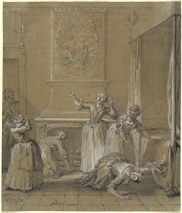 Vi finner den døde kroppen til verten vi hadde gjemt av Jean Baptiste Oudry