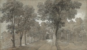 Utsikt over parken ved Arcueil av Jean Baptiste Oudry