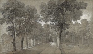 Utsikt over parken ved Arcueil, 1744 av Jean Baptiste Oudry