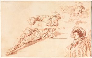 Gitaristen av Jean Baptiste Pater