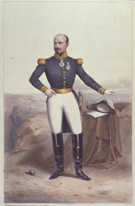 General Louis Jules Trochu (1815-96) (litho-farge) av Jean Baptiste Perrot
