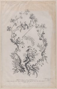 En ny bok med kinesiske ornamenter. Oppfunnet og gravert av J. Pillement, 1755.,