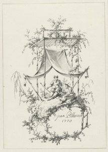Komposisjon i Chinoiserie-stil av Jean Baptiste Pillement