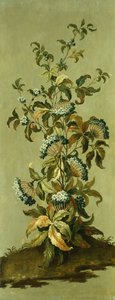 Dekorative paneler med blomster av Jean Baptiste Pillement