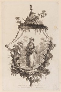 Figur under baldakin av Jean Baptiste Pillement