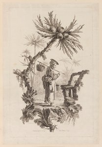 Figur med kurv under gren av Jean Baptiste Pillement