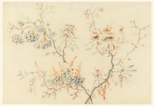 Blomstrende grener av Jean Baptiste Pillement